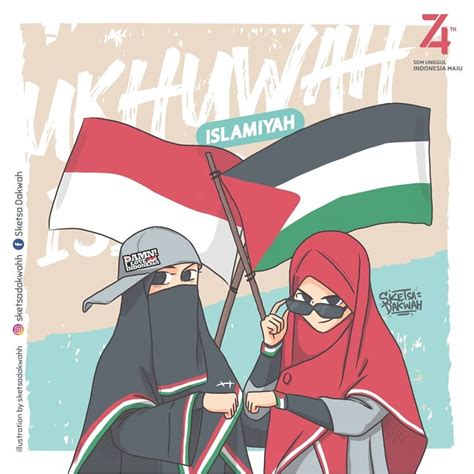 Bendera Palestina Kartun