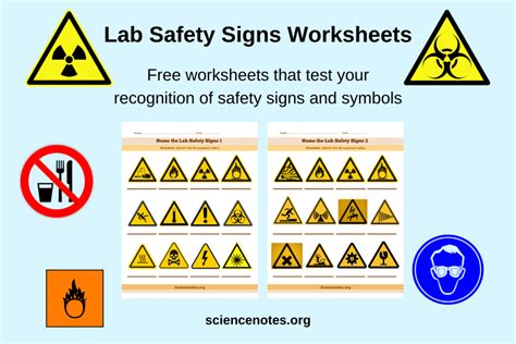 Lab Safety Signs Worksheets