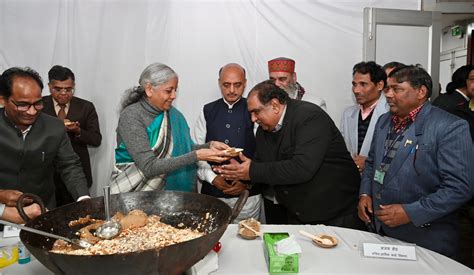 In Pics: FM Sitharaman takes part in Halwa ceremony as final stage of ...