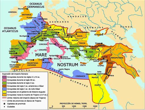 Profesor de Historia, Geografía y Arte: Mapas del Imperio Romano