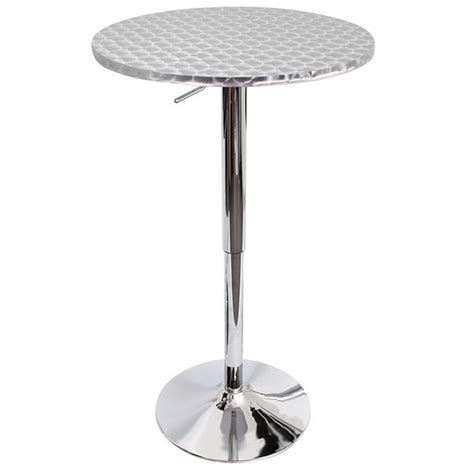 Bistro Polished Chrome Bar Table - 12354142 - Overstock.com Shopping ...