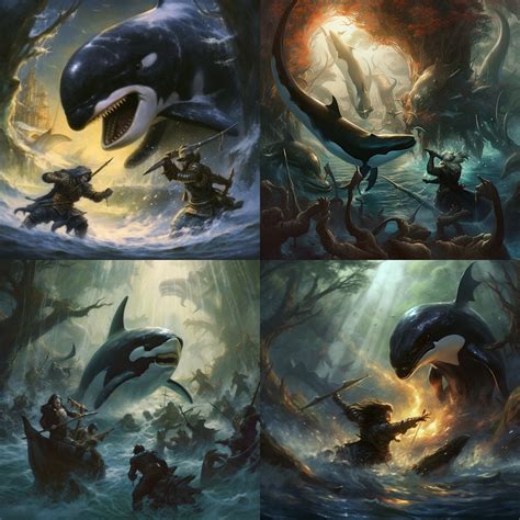 ArtStation - Orca hunters. | Artworks