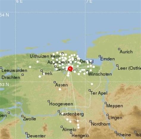 KNMI - Aardbeving bij Groningen