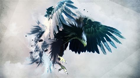 Bald eagle digital wallpaper, eagle, artwork, abstract, digital art HD wallpaper | Wallpaper Flare