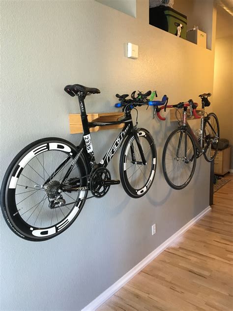 Bamboo Bike Racks for His and Her Bikes