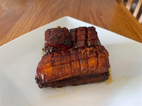 Slow Cooker Honey Balsamic Glazed Pork Belly | Just A Pinch Recipes