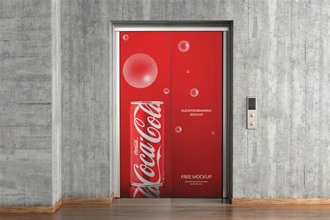 Free Elevator Door Branding Mockup :: Behance