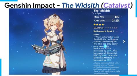 Genshin Impact - Review The Widsith (Catalyst)! - YouTube