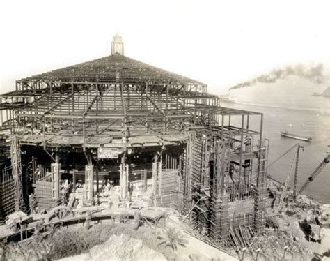 1928 Construction of the Catalina Casino. ☕ Catalina Island ...