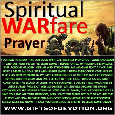 Spiritual Warfare Prayer 💚🙏 ️ | Deliverance prayers, Prayers, Spiritual warfare