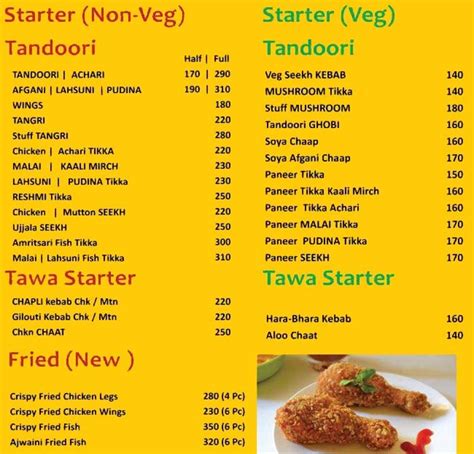 Menu of STC - Singh Tandoori Chicken, Ardee City, Gurgaon, Delhi NCR | EazyDiner