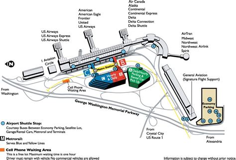 Reagan national airport map - Ronald reagan washington national airport map (District of ...