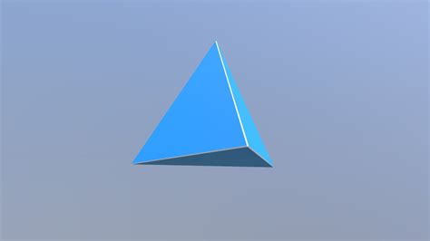 Triangular Pyramid 3D Model