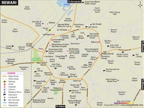 Rewari City Map