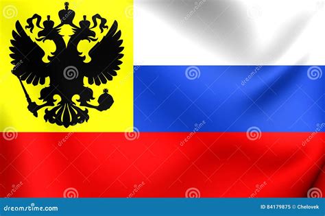 Flag of the Russian Empire 1914-1917 Stock Illustration - Illustration ...