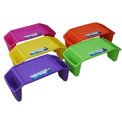 Kids' Multi-Purpose Lap Tray, 5 Assorted Colors, Plastic, 23 x 12 x 8 ...