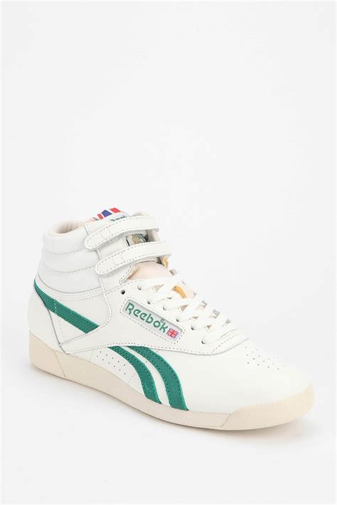 Reebok Freestyle Vintage High-Top Sneaker in Green - Lyst