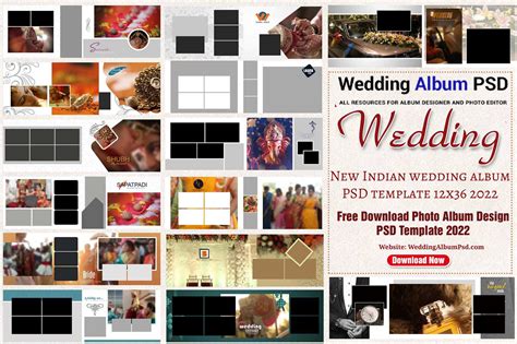 Indian Wedding 12x36 Album Psd Photoshop Template File | Images and ...