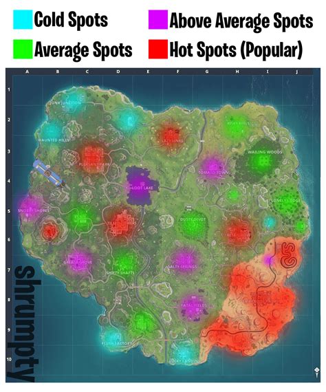 [NEW] Fortnite Map Hotspots [Open to improvement] : r/FortNiteBR