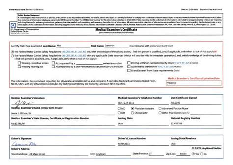 Department Of Transportation Medical Card Requirements - Transport Informations Lane