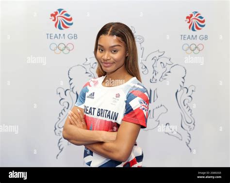 Imani Lansiquot during the Athletics kitting out session for the Tokyo ...