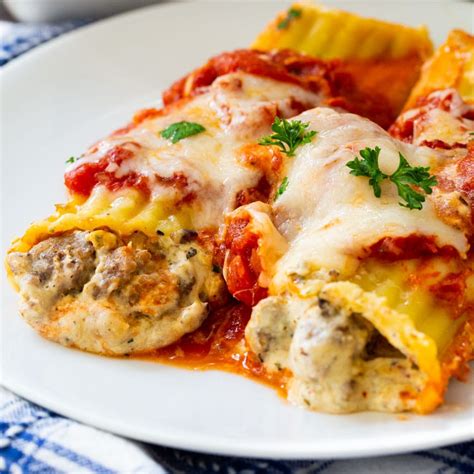 Italian Sausage Manicotti - Spicy Southern Kitchen | KemiZ | Copy Me That