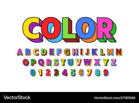 Colorful Letters Font