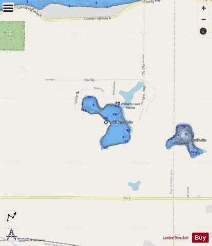 Williams Lake Fishing Map | Nautical Charts App