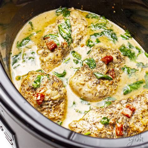 Crock Pot Creamy Tuscan Chicken Recipe (So Easy!) - Story Telling Co