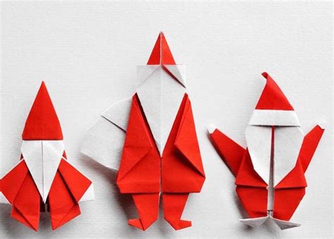 Origami de Noël facile à faire – 6 pliages originaux + instructions | Origami noel, Origami père ...