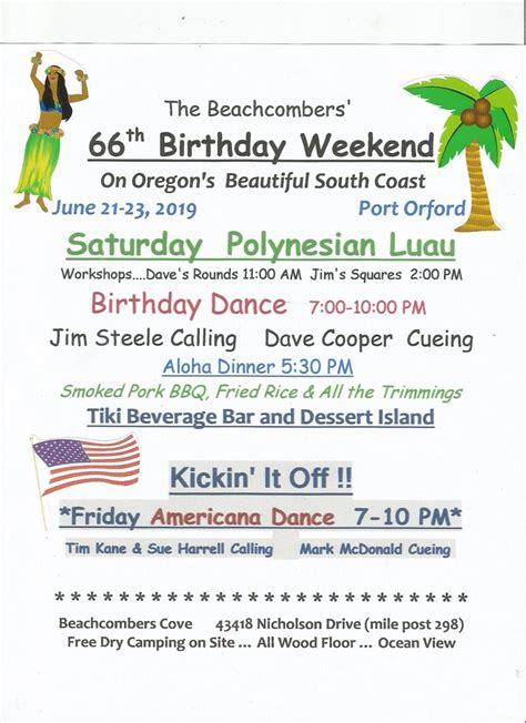 Beachcombers Squaredance Club: Beachcomber's Birthday Celebration