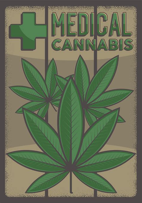 Medical Cannabis Marijuana Signage Poster 931930 Vector Art at Vecteezy