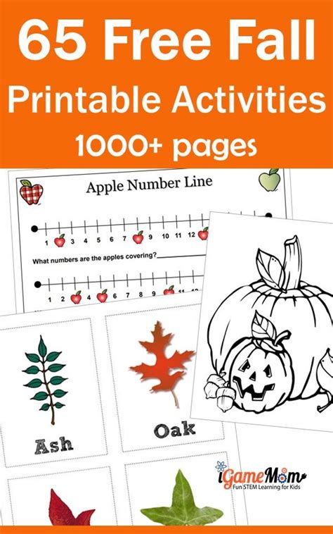 65 Sets of Free Fall Themed Printable for Kids - Over 1000 Pages