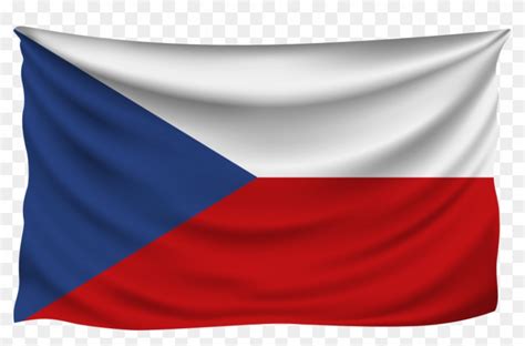 Czech Republic Wrinkled Flag - Czech Republic Flag Png, Transparent Png ...