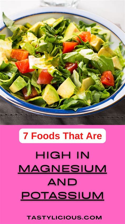 7 Foods That Are High in Magnesium and Potassium | Tastylicious! | Healthy juicer recipes, Foods ...