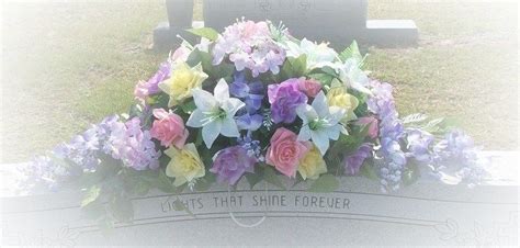 Headstone Saddle Arrangement was made for my Dad's headstone. Easter ...