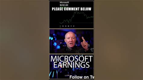 MSFT STOCK Earnings Microsoft #shorts - YouTube