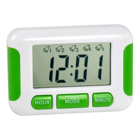 Piartly Digital Clock with Five Separate Alarms 12/24 Hours Countdowns ...