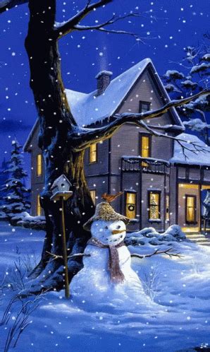 Christmas Snowing GIF - Christmas Snowing Snowman - Discover & Share GIFs