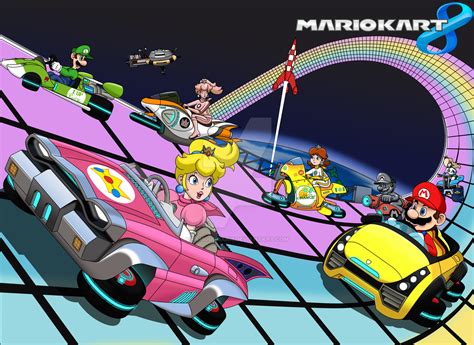 Rainbow Road (Mario Kart 8) by FamousMari5 on DeviantArt