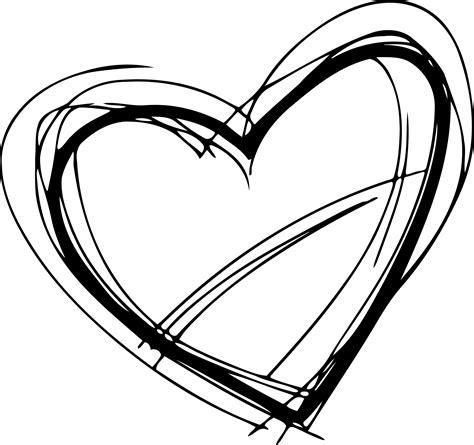 Drawing Of Hearts PNG Isolated Pic | PNG Mart