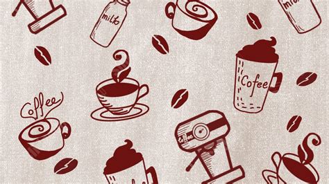 Atmosphere Coffee Hand Draw Woven Design Texture Simple Powerpoint Background For Free Download ...