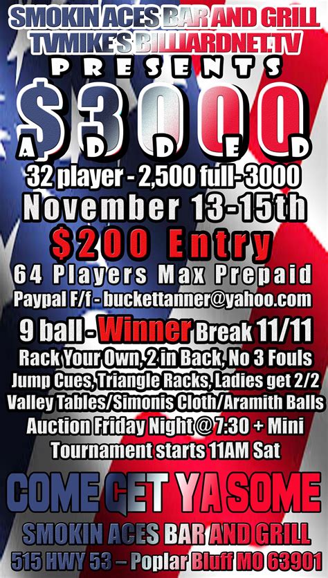 Smokin Aces 9-Ball Classic - Smokin Aces - November 13 - 15th, 2020 - Home - AZBILLIARDS.COM