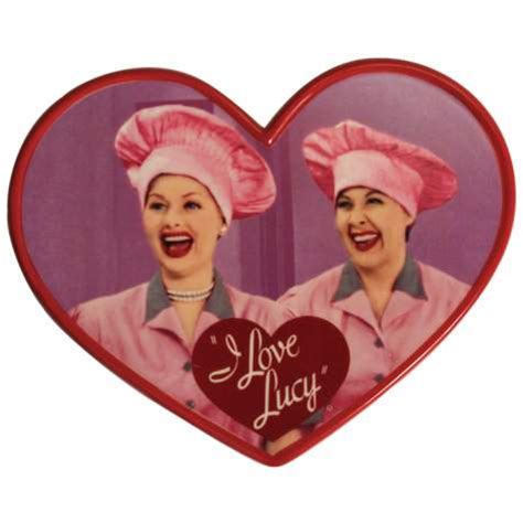 I Love Lucy Lucy Chocolate Factory Heart Shaped Ceramic Plaque | LucyStore.com