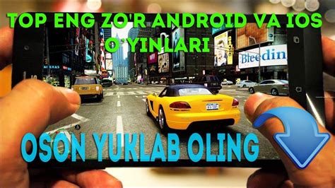 TOP 10 Eng zo'r o'yinlar! Android va iOS 2018 - YouTube