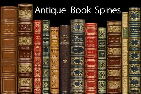 Antique Book Spines ~ Textures ~ Creative Market | Book spine, Antique ...