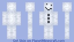 SnowMan Minecraft Skin