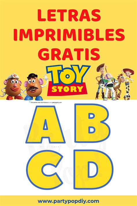 Letras toy story imprimibles gratis toystory – Artofit