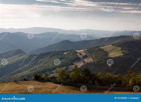 Mountains of Cevennes stock image. Image of france, sunset - 16183301