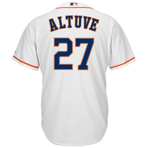 Majestic Men's Houston Astros José Altuve #27 Cool Base® Home Jersey ...